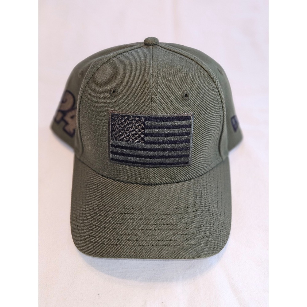Nascar 24 Olive Green Baseball Cap American Flag‎ Patch Tactical Military Style